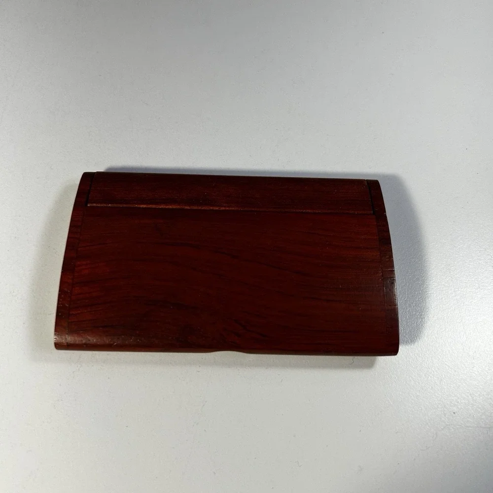 Things Remembered Engraveable Wooden Pen & Business Card Holder Set NEW Box